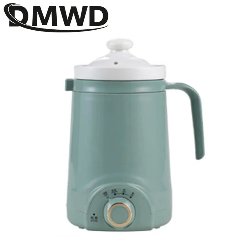 

DMWD Mini Automatic Electric Kettle Boiler Ceramics Soup Stew Porridge Slow Cooker Milk Heater Hot Water Heating Cup Health Pot