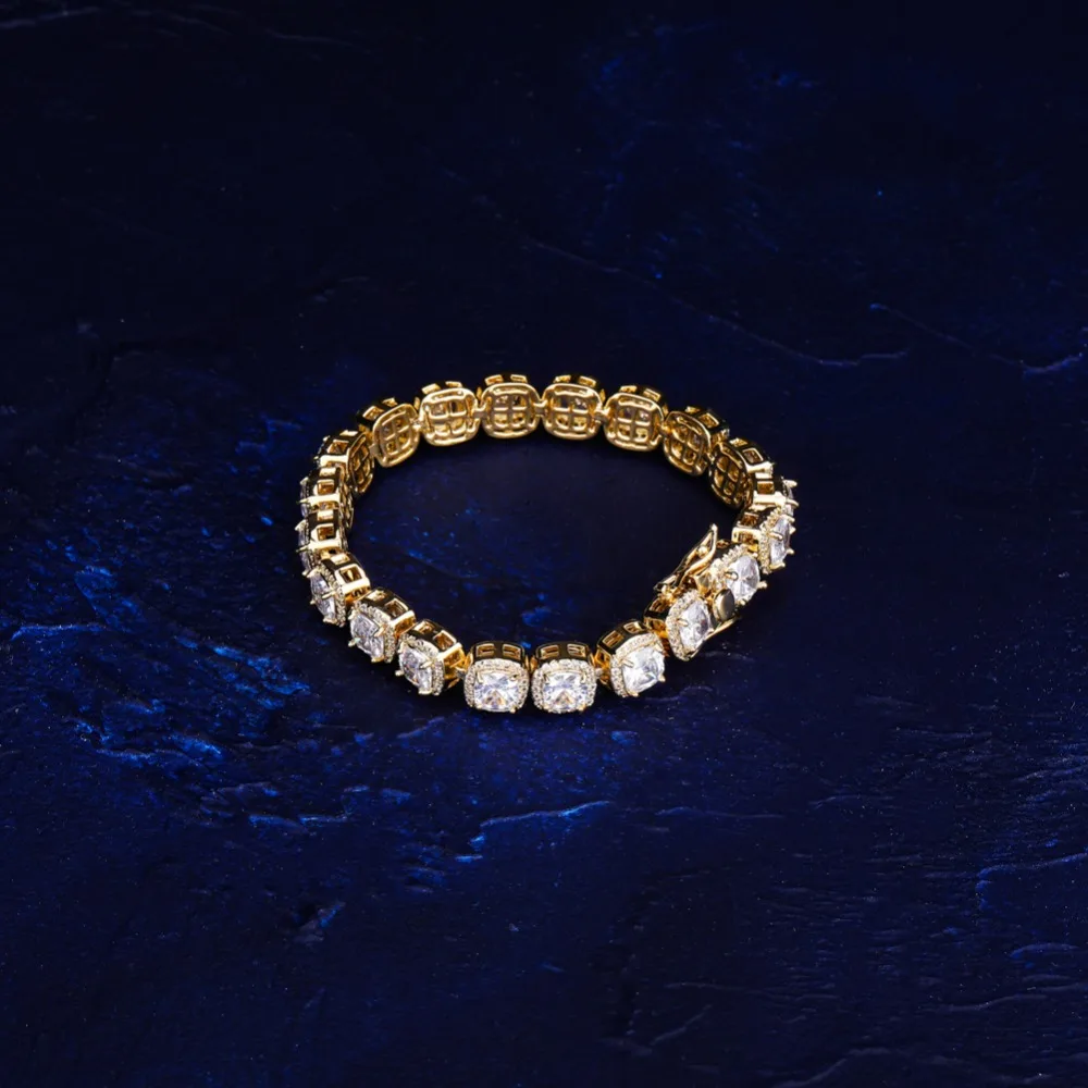TOPGRILLZ AAA кубический цирконий колье браслет для женщин мужчин Хип Хоп Bling Iced Out 1 ряд CZ камень теннисная цепь рэппер ювелирные изделия