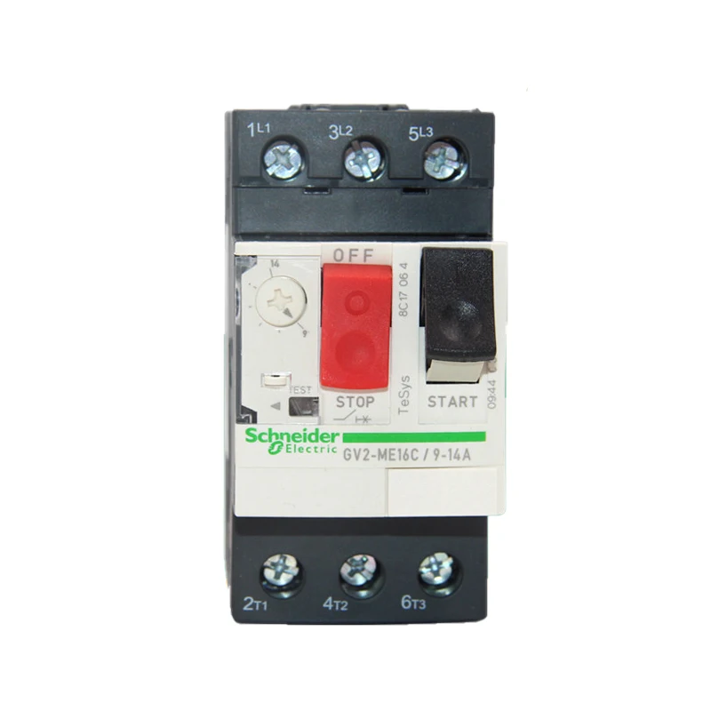 

Authentic Motor thermal magnetic circuit breaker button 3P GV2ME16C motor protection switch setting current range 9-14A 15KA