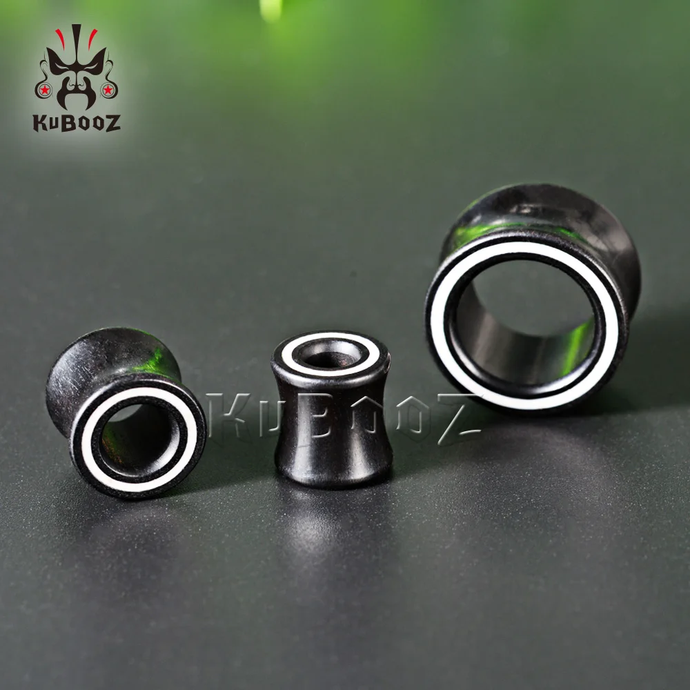 KUBOOZ Wood Ear Piercing Plugs Gauges Expanders Fashion Body Jewelry Earring Tunnels Stretchers 2PCS piercing jewelry,body piercing earrings,ear piercing jewelry,body piercing jewelry,body jewelry