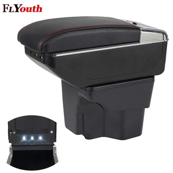 

Armrest Box For Kia Rio K2 2011-2016 USB Charging Car Arm Rest Rotatable Centre Console Storage Box Car Styling