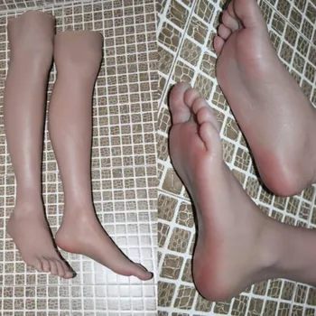 

60CM Real-life simulation sexy male foot mannequin footwear shooting display props pedicure painting teaching stockings 1pc C826