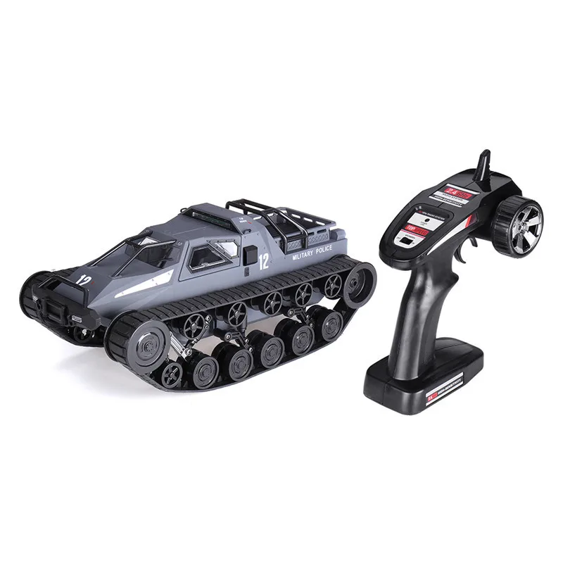 SG 1203 1/12 2,4G Дрифт rc Танк автомобиль Высокая скорость полный пропорциональный контроль модели автомобилей с металлическим пластиковым треком - Цвет: Темно-серый
