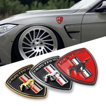 

Car 3D Metal Fender Trunk Body Refit Sticker For Ford MUSTANG Emblem Badge Auto Styling Decoration Accessories