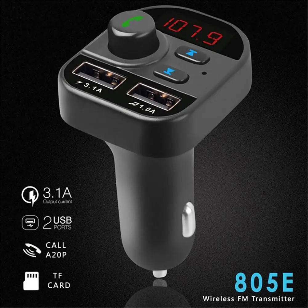 В-авто Bluetooth беспроводной MP3 Автомобильный плеер fm-передатчик авто комплект MP3 радио адаптер автомобильный комплект 2 USB зарядное устройство