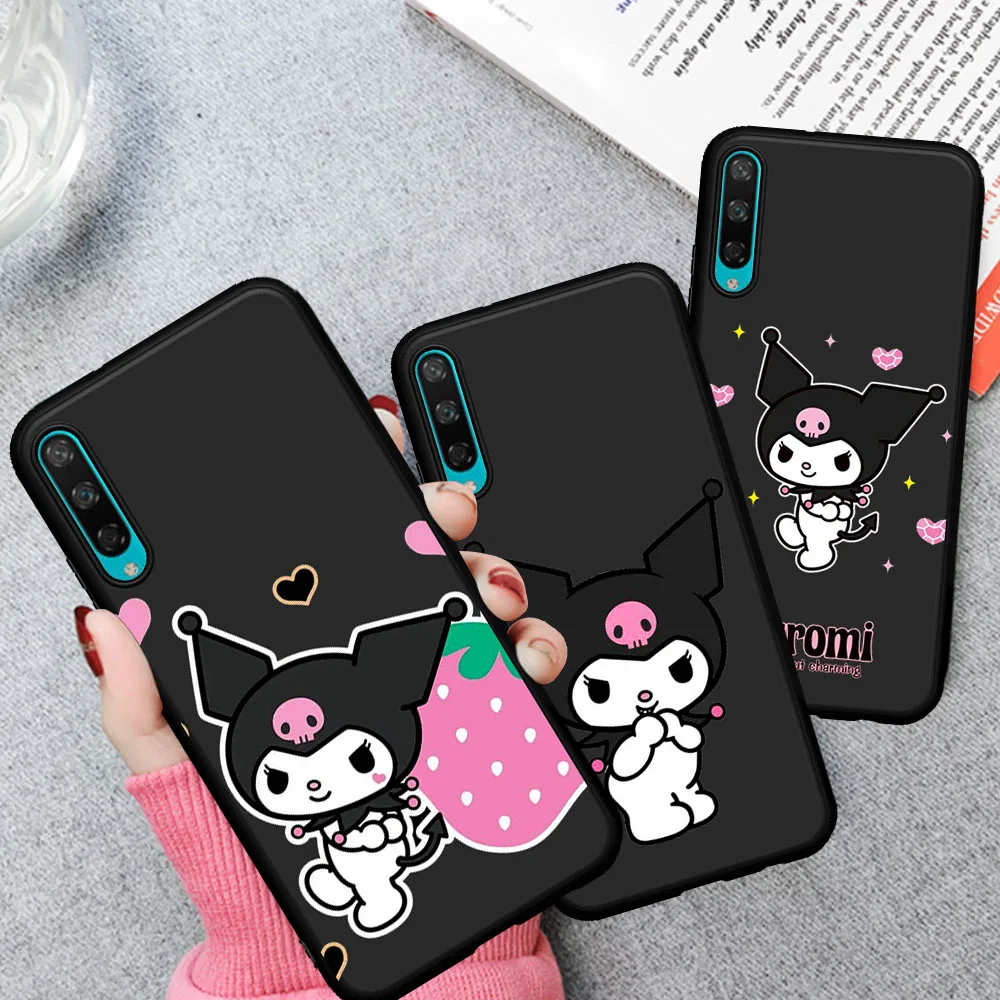 

Cute Kawaii Kuromi Soft TPU Phone Case for Huawei Honor 8Lite 8A 8X 8C 8S 9X Pro 10Lite 20 Pro V20 10i 20i Coque Fundas Capa