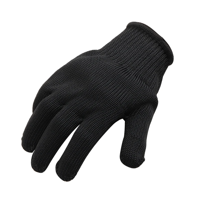 1 пара, черные противоскользящие защитные варежки, безопасные перчатки для мясника, садовые инструменты, защитные шестерни