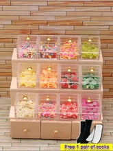 

[Free Shipping] Miniature Food Play Fruit Rack Candy Cabinet Pocket Model 12 Points Doll House Accessories Scene Diy