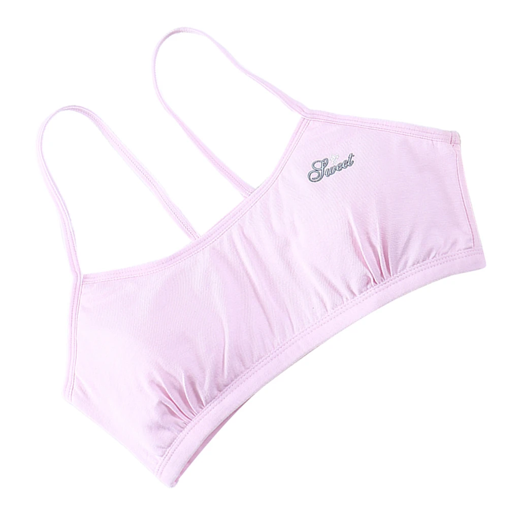 Young Girls Teen Girls Breathable Bra Wireless Stretchy Yoga Bras Training Bra for Activity Gym