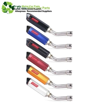 

Motorcycle Muffler Exhaust Full System Connect Link Pipe Middle Pipe Slip On For YAMAHA FZ1 FZ1N FZ1000 2005-2016