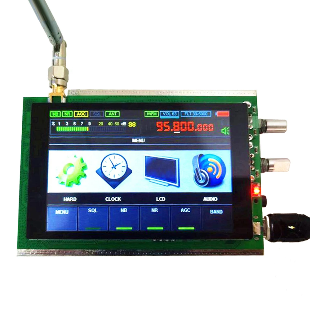50 кГц 200 МГц Malachite SDR радио Malahit DSP 3 5 дюймов сенсорный экран HAM приемопередатчик