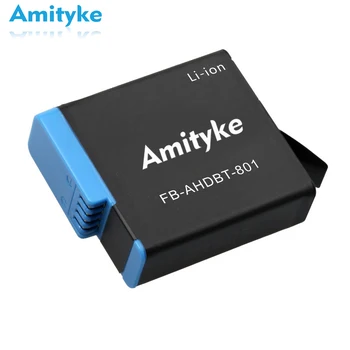

Amityke Battery For Gopro Hero 8 Black New Arrival 1220mAh Li-ion AHDBT-801Excellent Perfect Compatible For Gopro Hero8 Battery