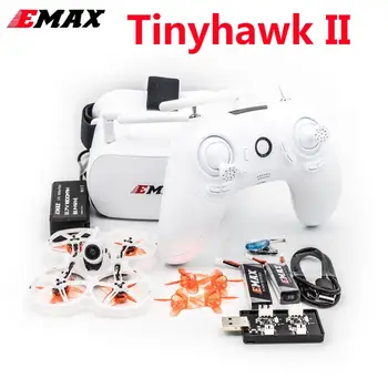 

EMAX Tinyhawk II 75mm 1-2S Whoop FPV Racing Drone BNF RTF FrSky D8 0802 16000kv Runcam Cam 25/100/200mw VTX 5A Blheli_S ESC