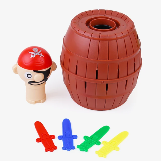 Hot Sale Funny Novelty Kids Children Lucky Game Gadget Jokes Tricky Pirate Barrel Game Pirate Bucket Kiddie Toy 5