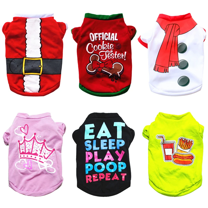 Cheap Dog Clothes Christmas Puppy Pet Clothing For Dog Vest Costume