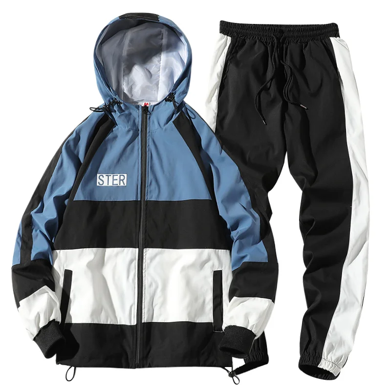 Tracksuit Set Men Autumn Suit Hooded Sweatshirts+Pant Hip Hop Patchwork Two Piece Set For Men Sweatsuit Clothing Dropshipping Tracksuit Set Men Autumn Suit Hooded Sweatshirts+Pant Hip Hop Patchwork Two Piece Set For Men Sweatsuit Clothing Dropshipping