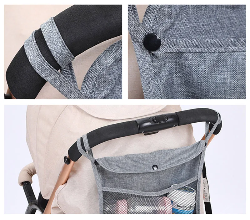 34x30cm Baby Stroller Storage Mesh Bag Large Capacity Diaper Bags Net Pocket Nappy Storage Organizer Carriage Bag Holder BB3127 (19)