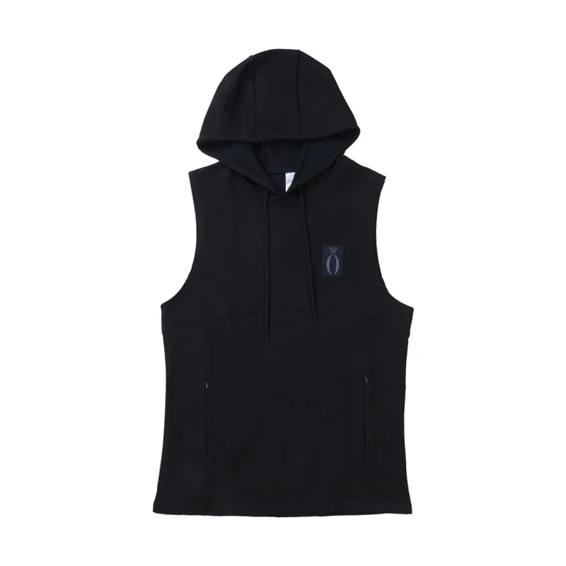 Sleeveless Men's Hoodies Tank Tops Summer Mens Gym Bodybuilding Singlet Hoodie Sleeveless Muscle Tank Top Sweatshirt Vest