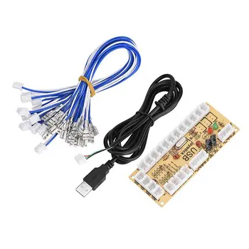 

Diy Arcade Joystick Circuit Board Pc Joystick Control Usb Small Card Chip +5P Rocker Line Game Accessories