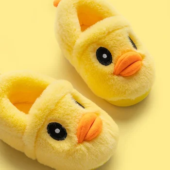 

Toddler Infant Slippers Kids Baby Warm Shoes Boys Girls Cartoon Soft-soled Home Shoes Kids Children Winter Slippers