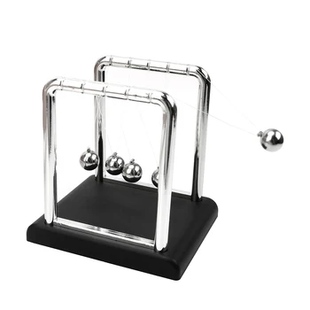 

Newton's Cradle Steel Balance Ball Metal Pendulum Ball Newton Ball Desk Table Decor Physics Science Pendulum