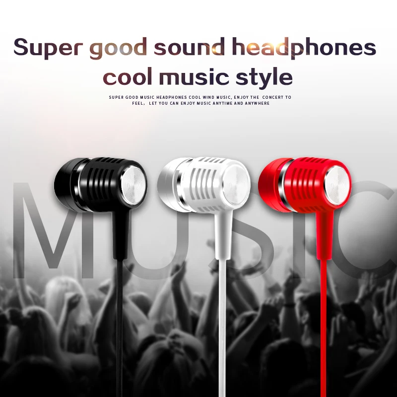 A63 наушники бас стерео HIFI музыкальные с микрофоном в уши Проводная гарнитура для