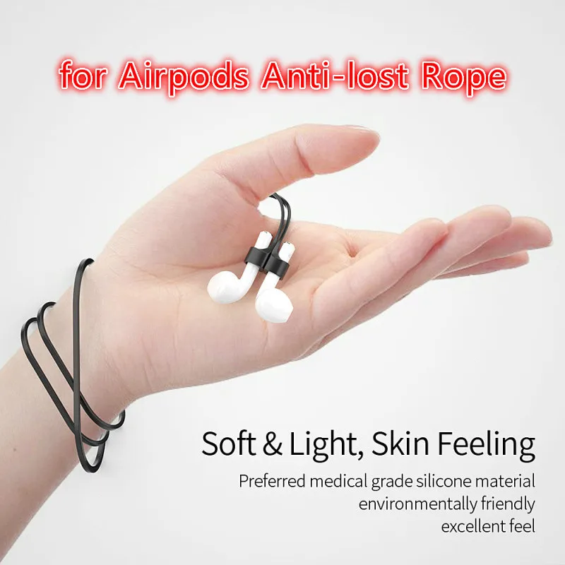 

Magnetic Anti-lost Rope for Apple Airpods Wireless Headset Magnetic Bluetooth Silicone Lanyard Anti-lost Line Earphone Strap