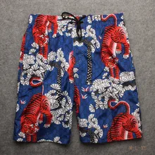 Пляжные спортивные шорты, быстросохнущие Бермуды для серфинга, мужские шорты De Bain Homme