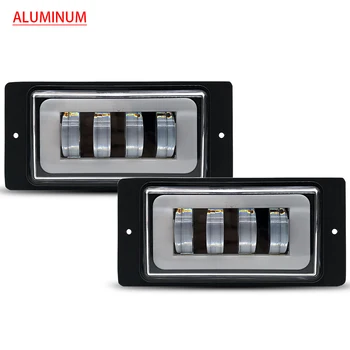 

1pair Waterproof 30W 6000K HALO Led Fog Light fog Passing Light for lada 2110 -2117 cars front fog Lamp WITH HALO