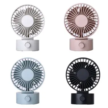 

Desk Fan Noiseless USB Fan Cooling Fan with Adjustable Head 2 Speeds Mini Size Desktop Fan for Home Office Outdoor Travel