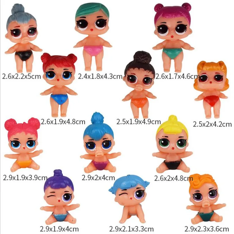 12 Pcs/Set LoL Dolls Ornament Anime Kids Toys Set Action Figure Pvc Model LoL Surprise Children Gifts