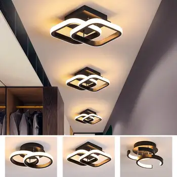 

Metal Ceiling Light Dimmable Lighting Fixtures Acrylic Home Indoor Lamp Corridor Hallway Entryway Aisle AC85-265V