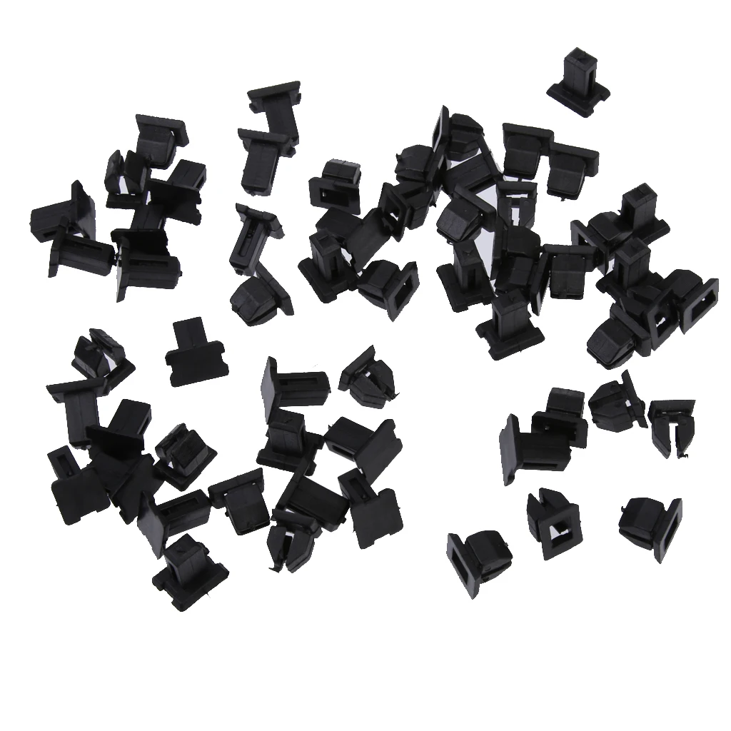 30x Plastic Retainers Fasteners Clip For Mercedes W124 R129 W140 W202 Black