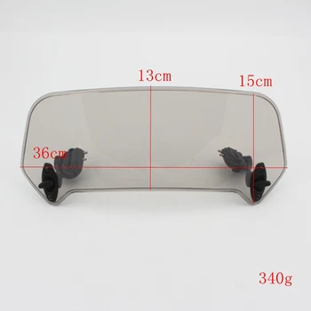 

360mm Motorcycle Scooter Windshield Windscreen Scratch Resistant Wind Deflectors - Effective Wind Splitter