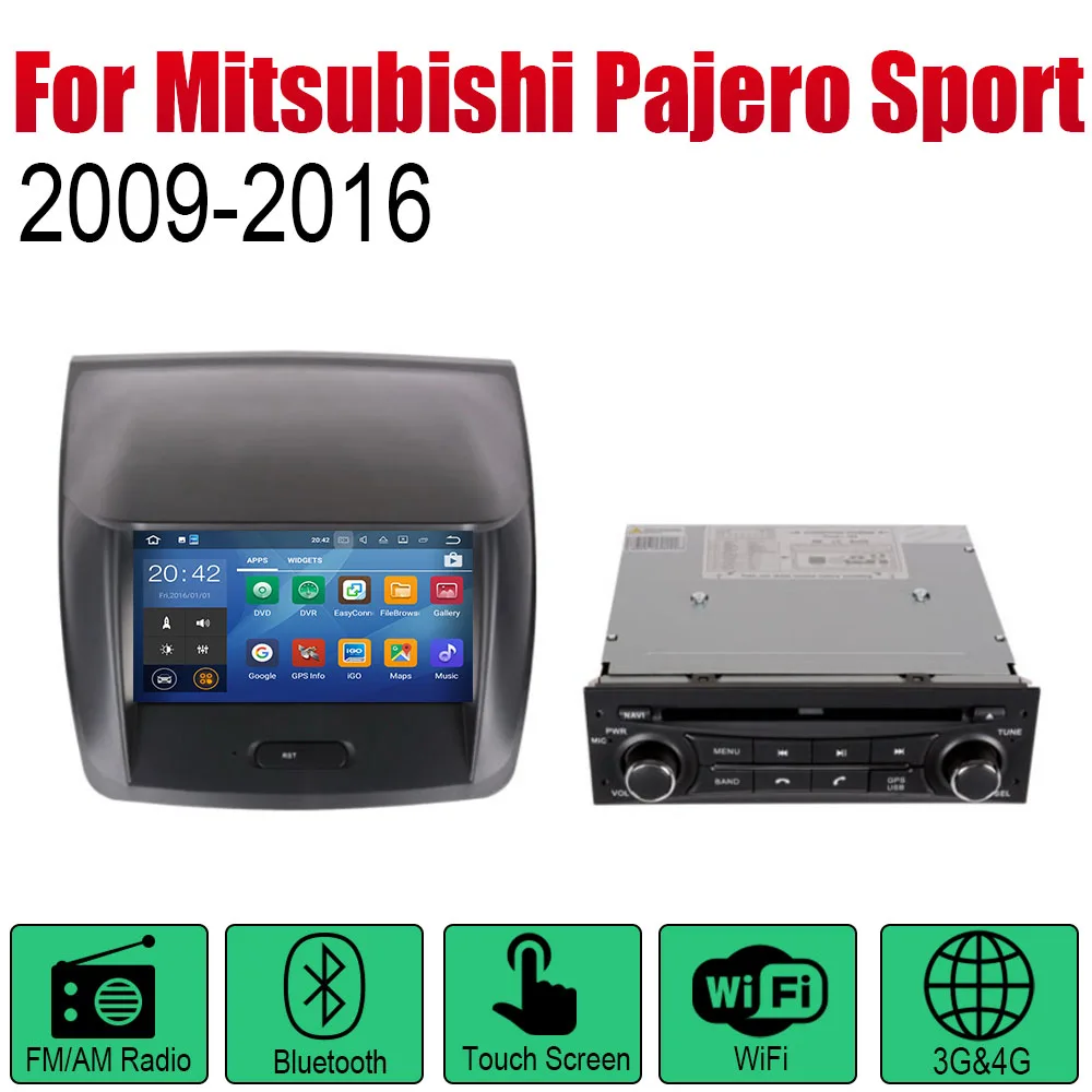 Для Mitsubishi Pajero Montero Sport 2009 2010 2011 2012 2013 автомобиля Android мультимедиа Системы Экран WI-FI DVD - Цвет: Standard machine