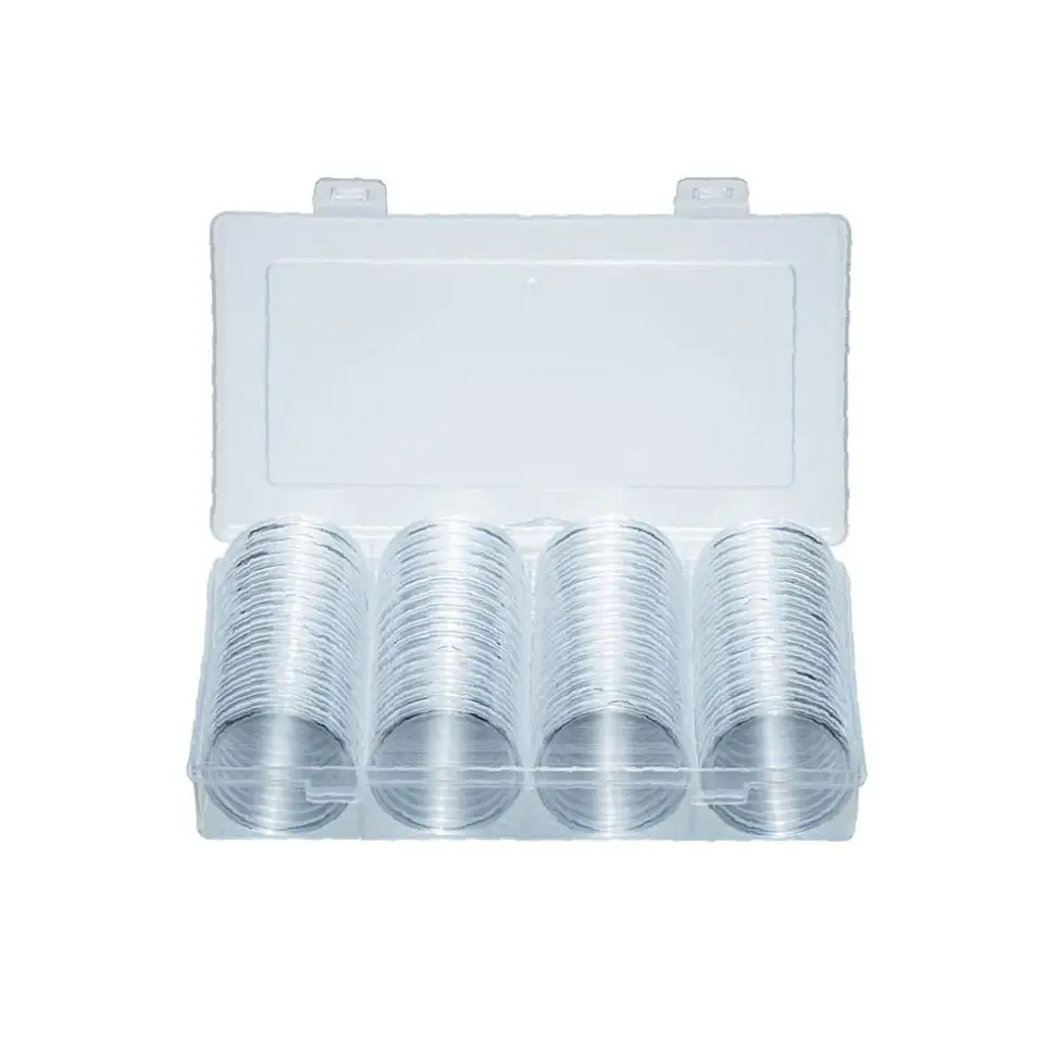 40mm (50pcs) Silver Dollar Coin Box, Silver Eagle Coin