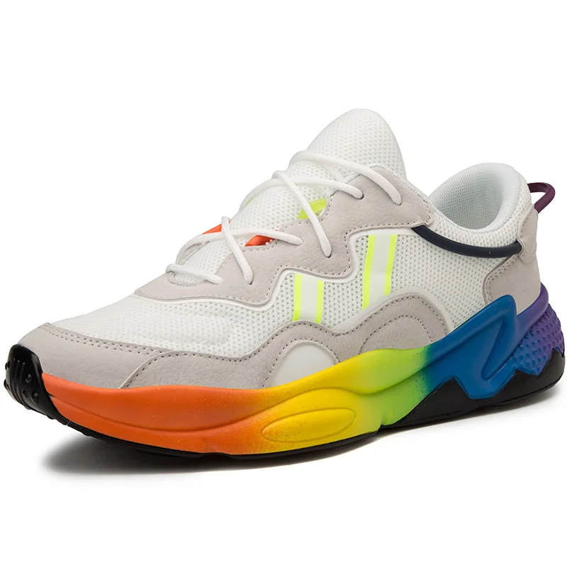 

High Quality Men Sneaker Outdoor Summer Running Sport Shoes Colorful Mens Athletic Shoes Trending Mesh Breathable Upper Ozweego