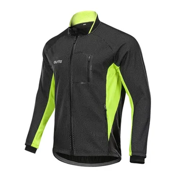 

Fleece for men in autumn and winter add fleece for warm cross-border long sleeves for windproof cycling coat