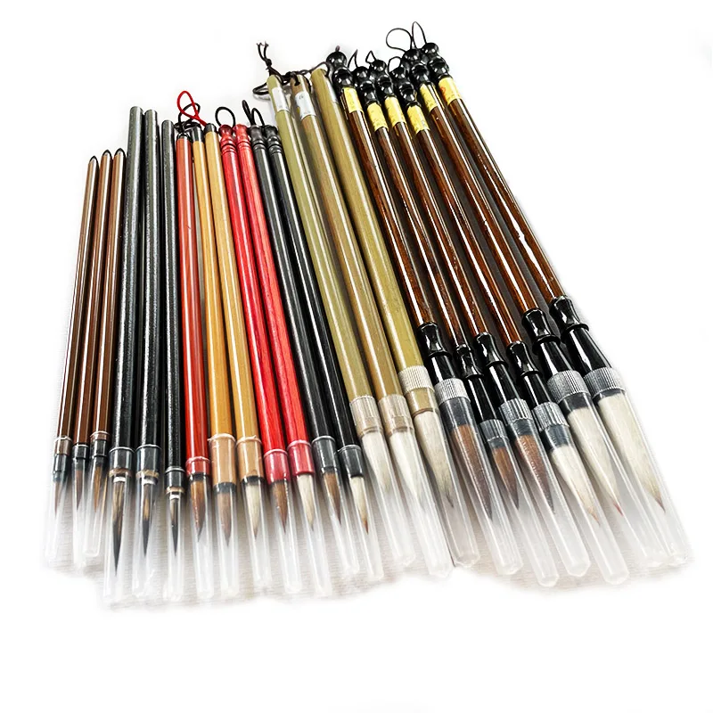 Calligraphy Chinese Traditional Calligraphy Set Brush Landscape Painting Brush Weasel Hair Pen Writing Set for Students