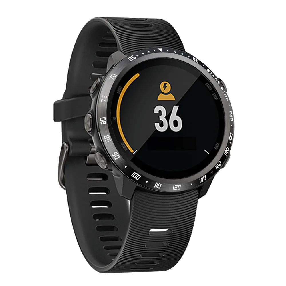 45# чехол для Garmin Forerunner 645 с кольцом для часов, клейкий чехол с защитой от царапин, чехол из нержавеющей стали, аксессуары