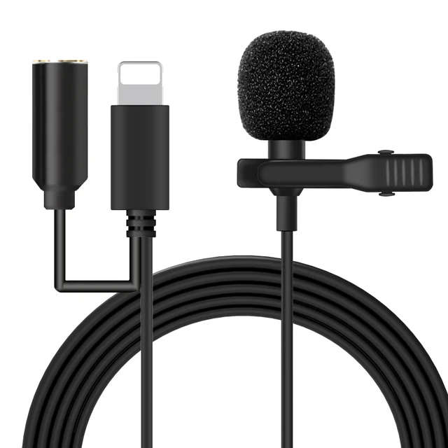 External Clip On Lapel Lavalier Lightning With 3 5mm Audio Jack Microphone For Iphone 11 Pro Xs Xr Max Se2 7 8 Plus Ipad Microphones Aliexpress External Clip On Lapel Lavalier Lightning With 3 5mm Audio Jack Microphone For Iphone 11 Pro Xs Xr Max Se2 7 8 Plus Ipad Microphones Aliexpress
