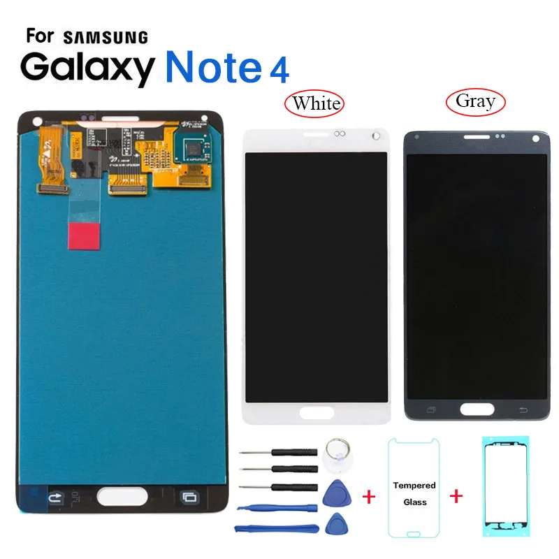 

AMOLED For Samsung Galaxy Note4 N910 N9100 Display LCD Screen replacement for Samsung N910W8 N910U N910T lcd display module