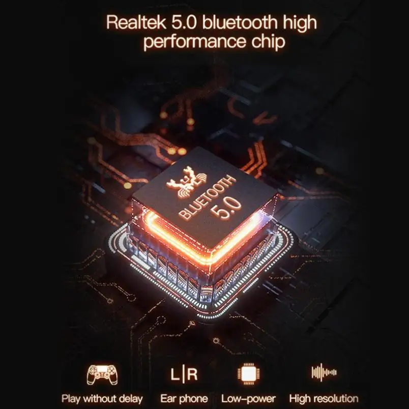 Q9S Earphone Bluetooth Wireless Ear-mounted Headset High-power Button Waterproof Earbuds Sports HIFI Sound 9D Earhook Headphone (4)