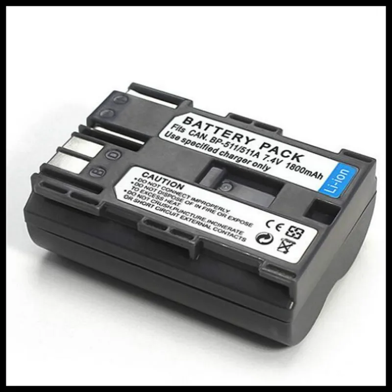 

5 шт./лот BP-511 BP-511A батарея камеры батареи для цифровой однообъективной зеркальной камеры Canon EOS 300D 5D 20D 30D 50D 40D 10D PowerShot G1 pro1 BP511A