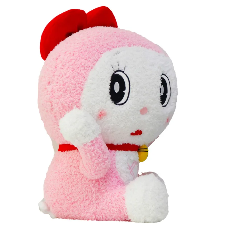 40 см японская настоящая фигурка Doraemon Плюшевые игрушки аниме мультфильм куклы Мягкие высокое качество Peluche мягкая подушка подарок для детей - Цвет: Pink A