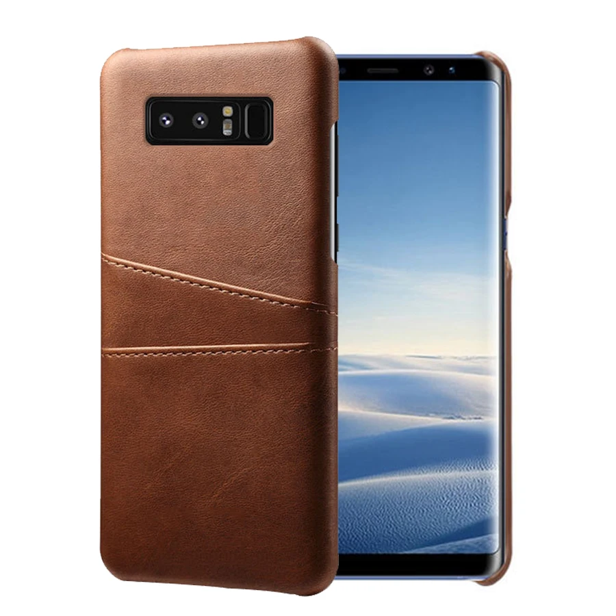 

SCK Leather Card Holder Phone Cases For Samsung Galaxy Note 8 Note8 Note 9 Note9 Slim Hybrid Hard Platic Phone Cover