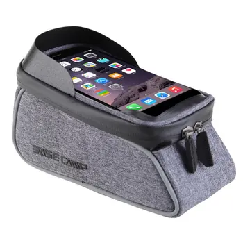 

Bicycle Frame Front Tube Beam Bag Transparent PVC Cycling Pannier Pouch Basket for Mobile Phone Screen Touch Holder