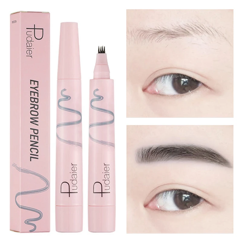 Eyebrow Pencil 3 Colors Four-Pronged At the price of surprise S Natural Superior Waterproof Liquid