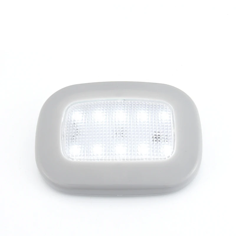 Универсальный USB Перезаряжаемый белый светодиодный светильник для чтения в автомобиле интерьерная крыша Doom лампа Магнитный Стайлинг ночной бар карго караван - Цвет: Gray