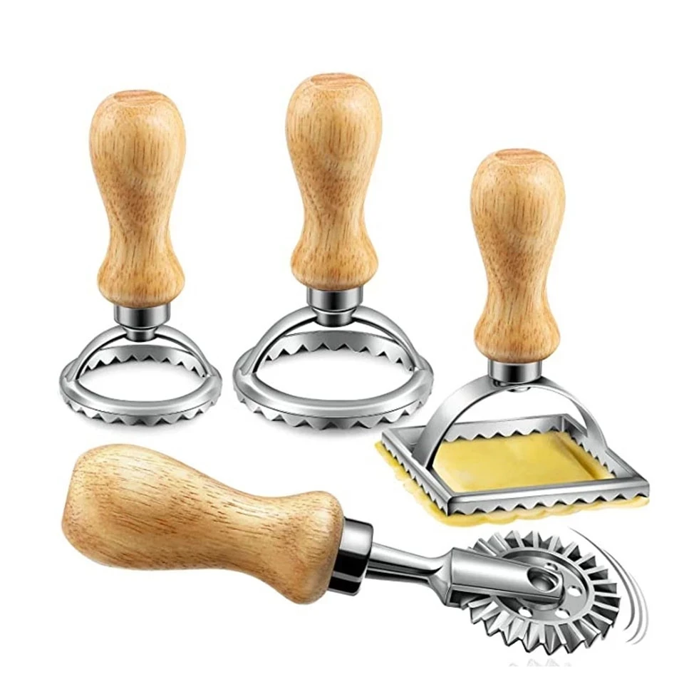 Home Ravioli Pasta Cutter Set, Ravioli Stamp Maker With Wooden Handle For  Ravioli, Pasta, Dumplings Lasagna, Pierogi cake mold - AliExpress